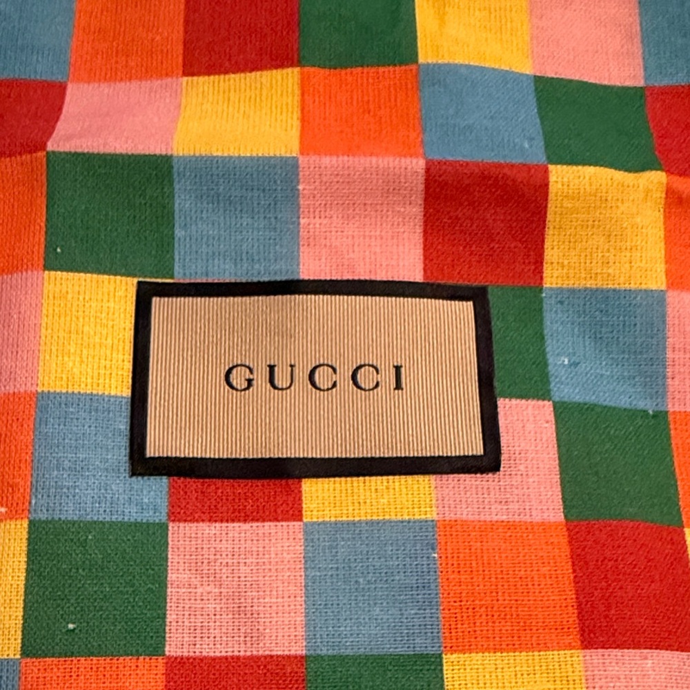 Gucci Colorful Checkered Dust bag - Picture 2 of 11